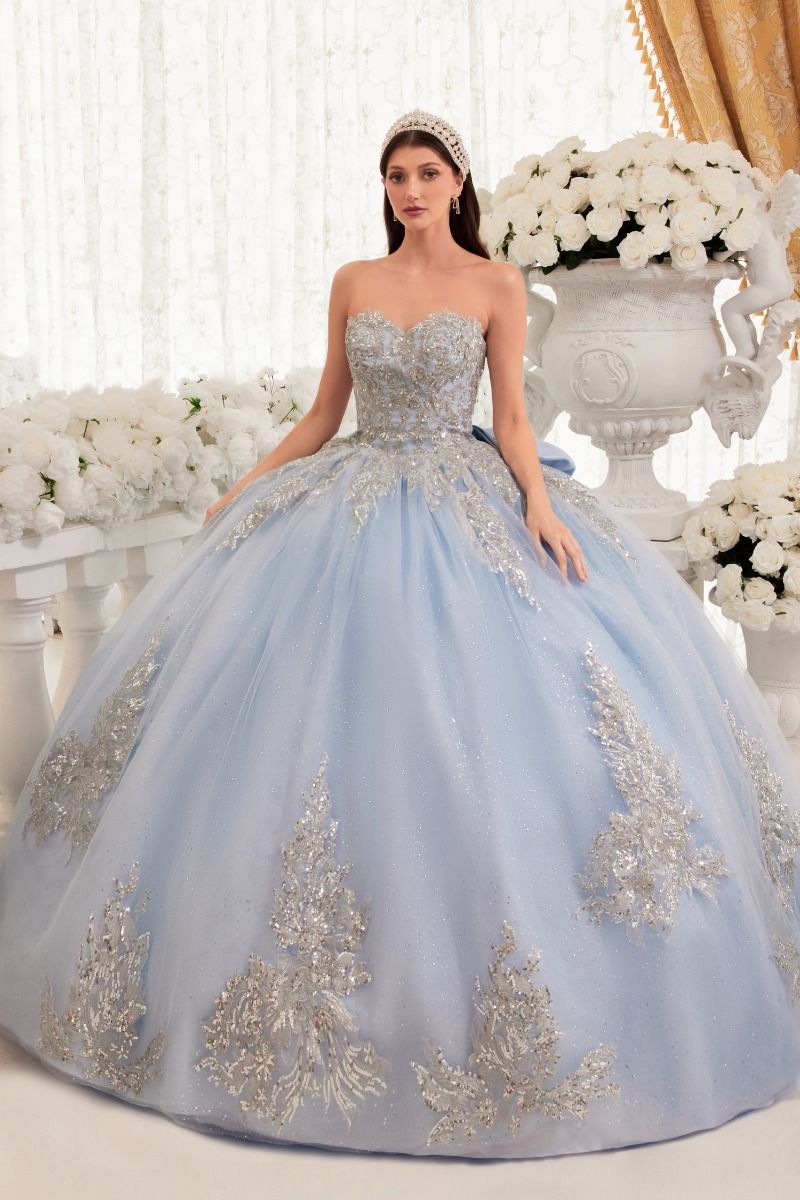 knee length dresses for ladies Everlee Strapless Layered Organza Ankle Length Dress main image 1