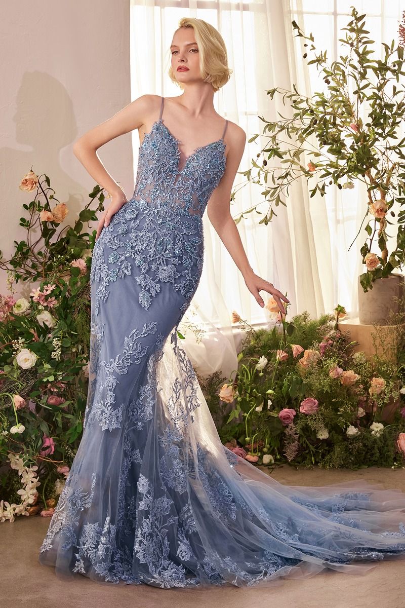 strapless beaded mermaid prom dress Beaded Strapless Mermaid Dress by Ladivine CD697