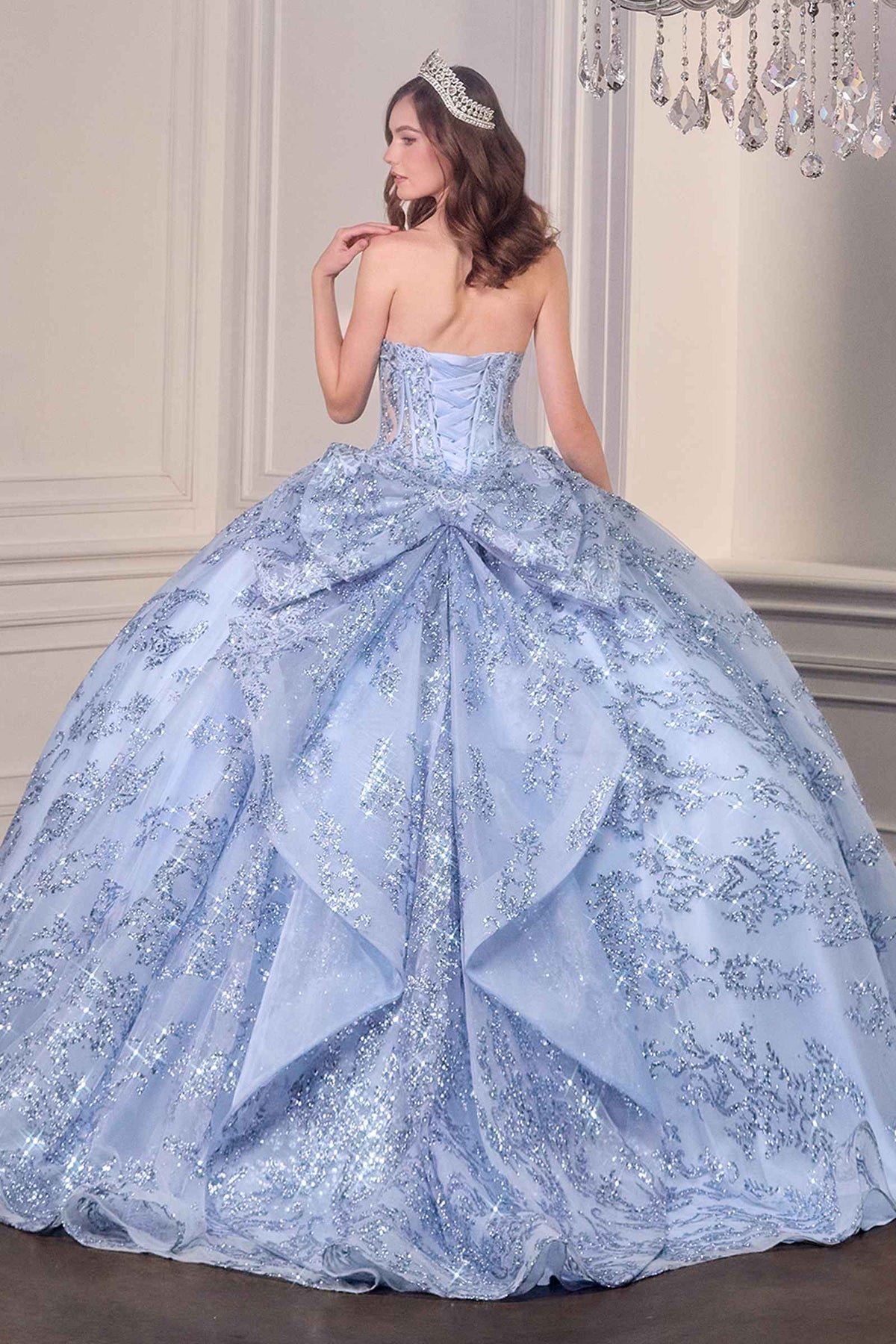 Ladivine 15732 Fairytale Strapless Sweetheart Cinderella Quinceanera Ball Gown