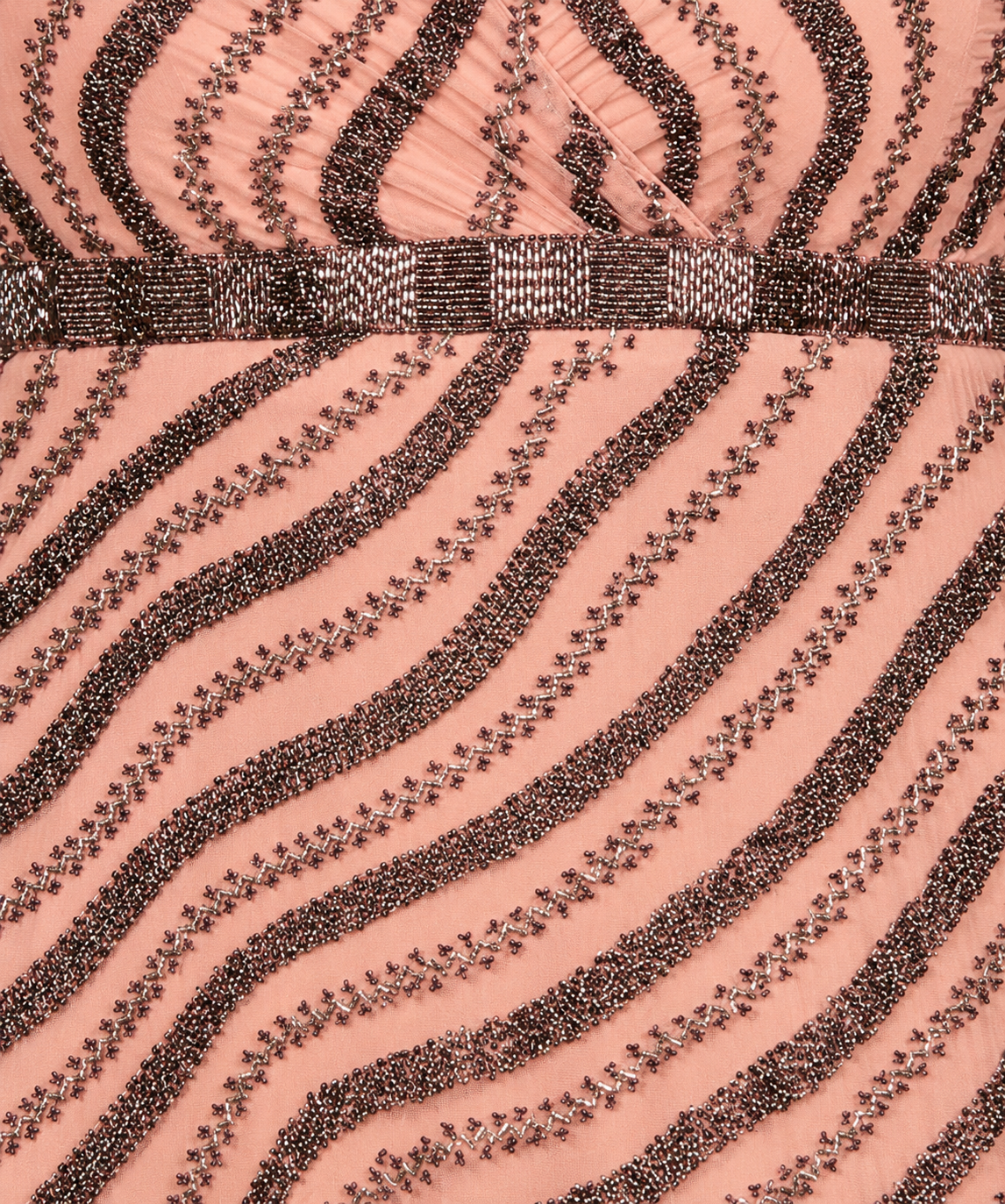 Beaded Midi Dress with Long Sleeves