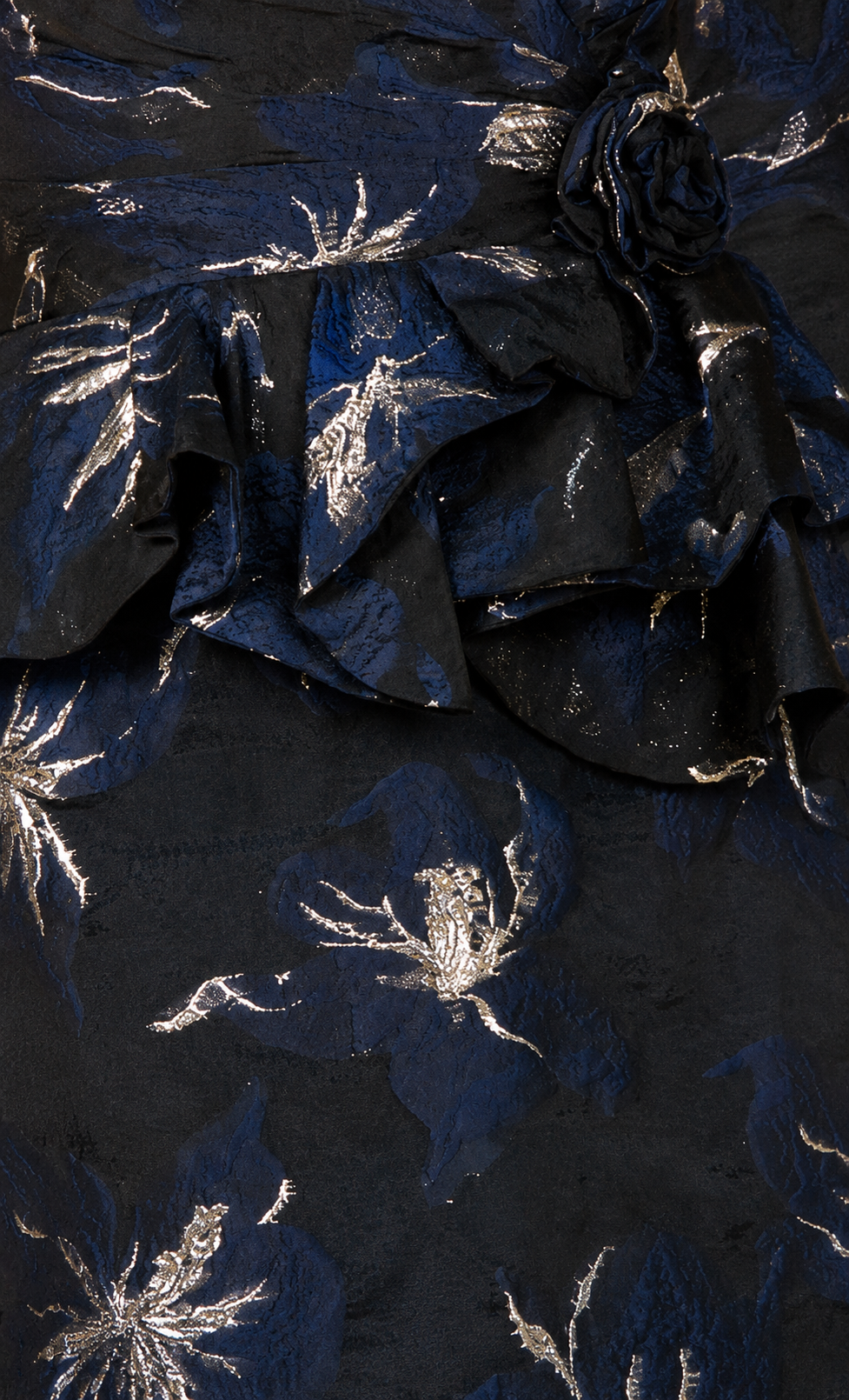 Strapless Brocade Gown with Bolero