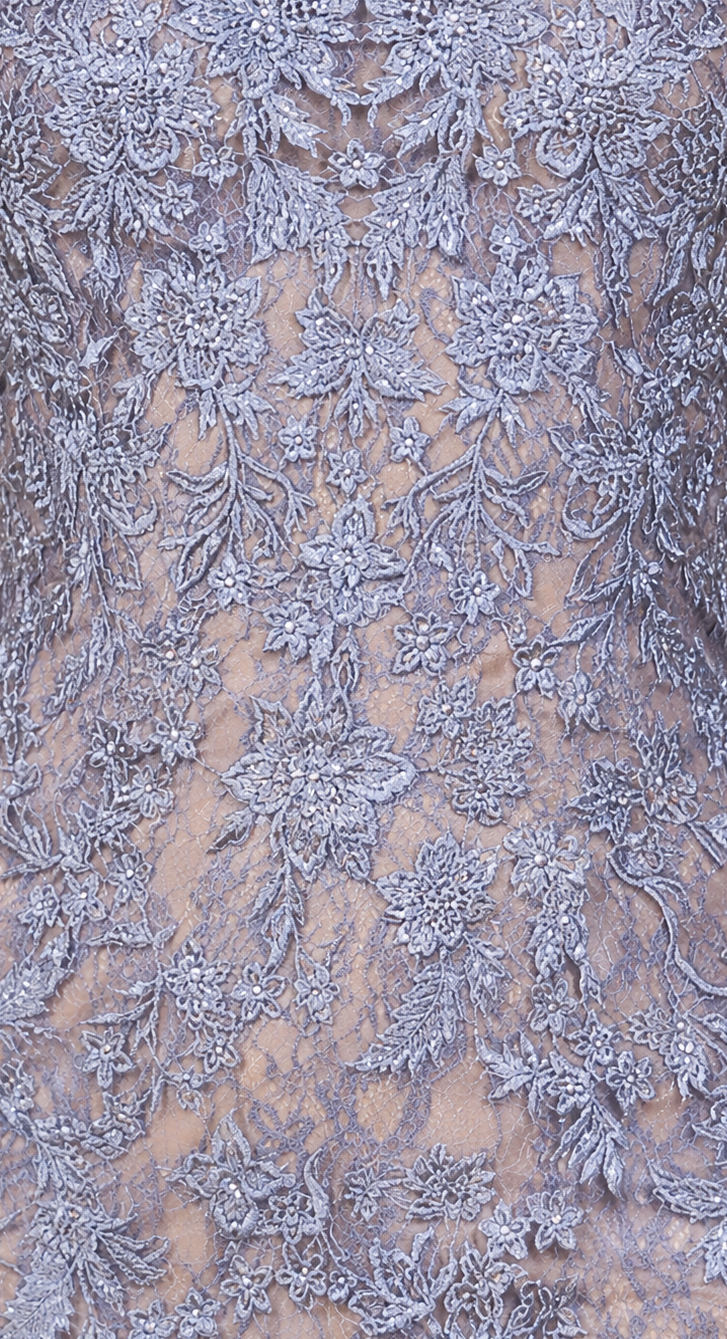 Sleeveless Mermaid Lace Embroidered Gown