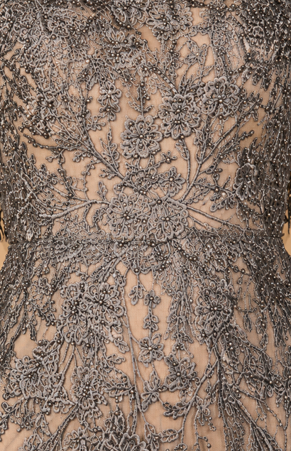 Cap Sleeve Mermaid V-neck Gown