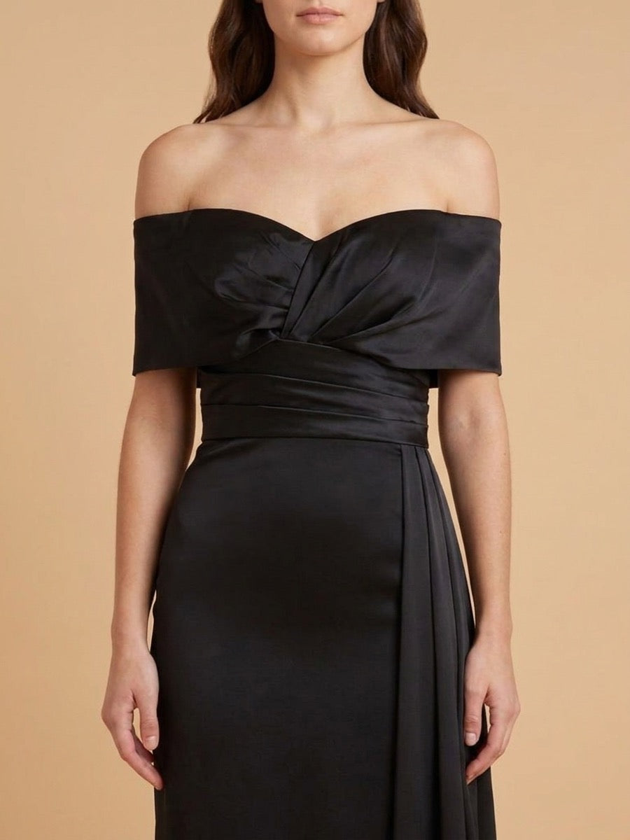 Off Shoulder Satin Dress | 28945