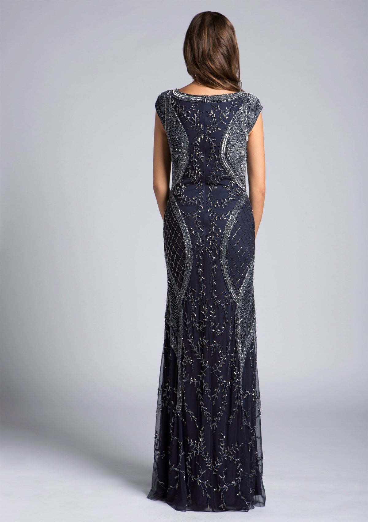 Lara 33609 - Cap Sleeve Modestly Covered Dress