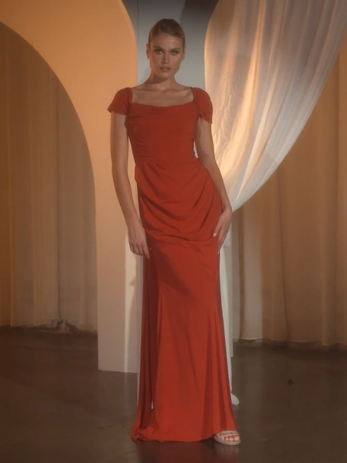 Ladivine 7433 Dress Versatile Tie Chiffon Strapless Bridesmaid Dress