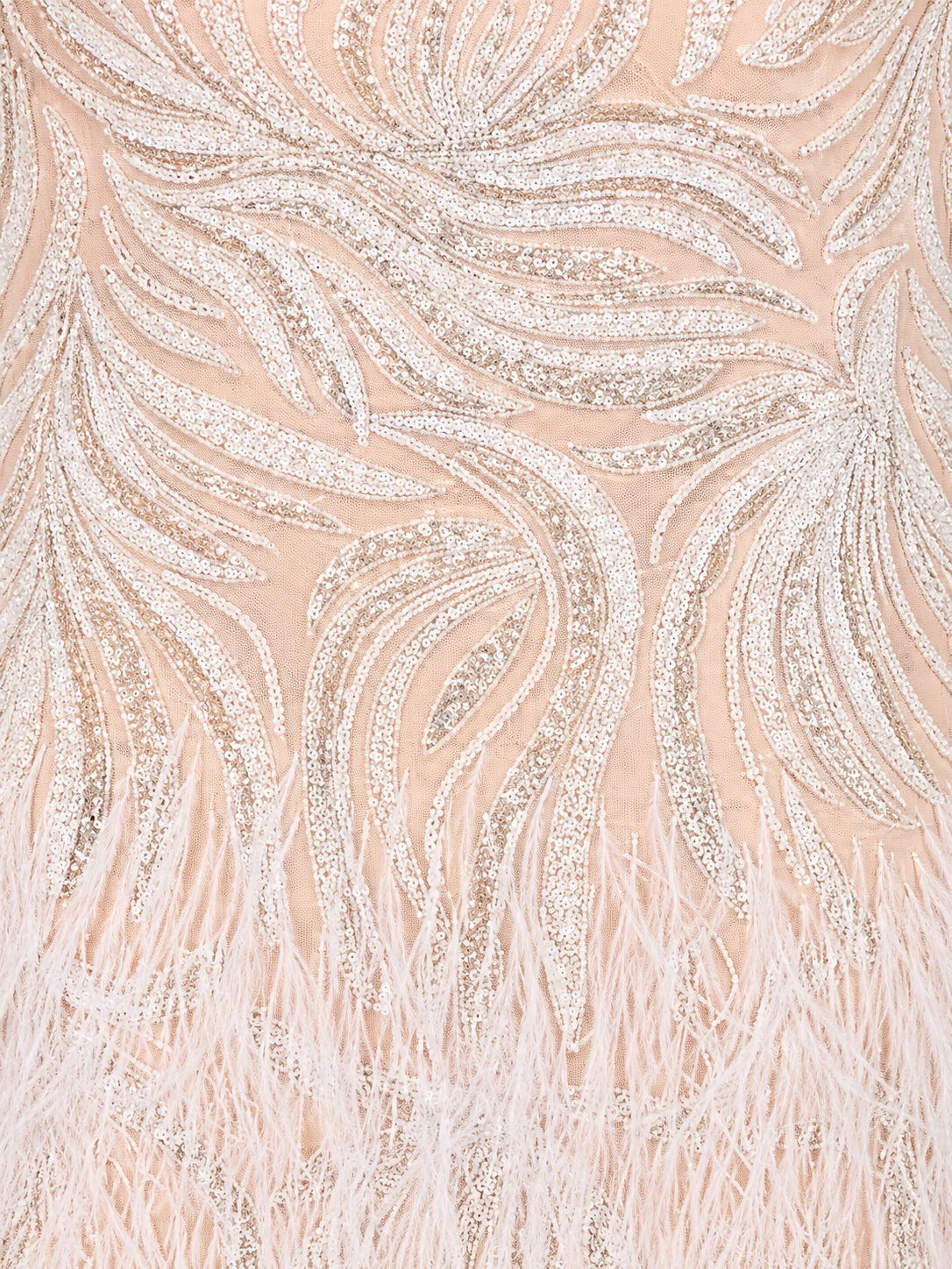 Beaded, Feather Cocktail Dress | 29067