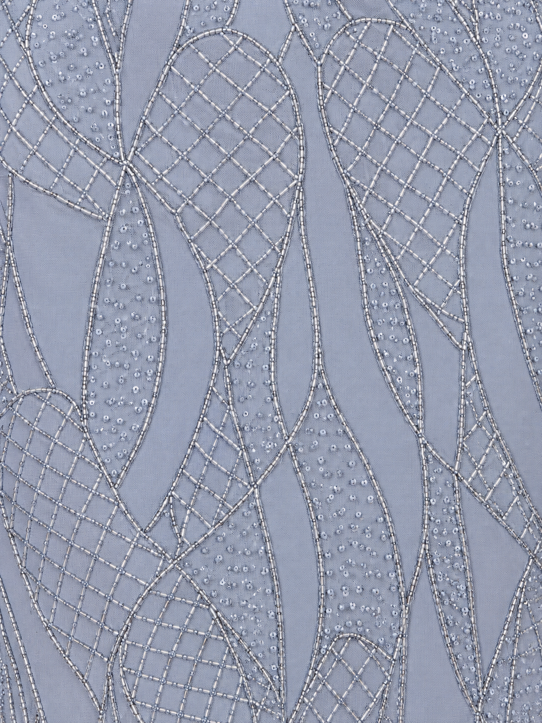 V Neck Beaded Long Sleeve Dress
