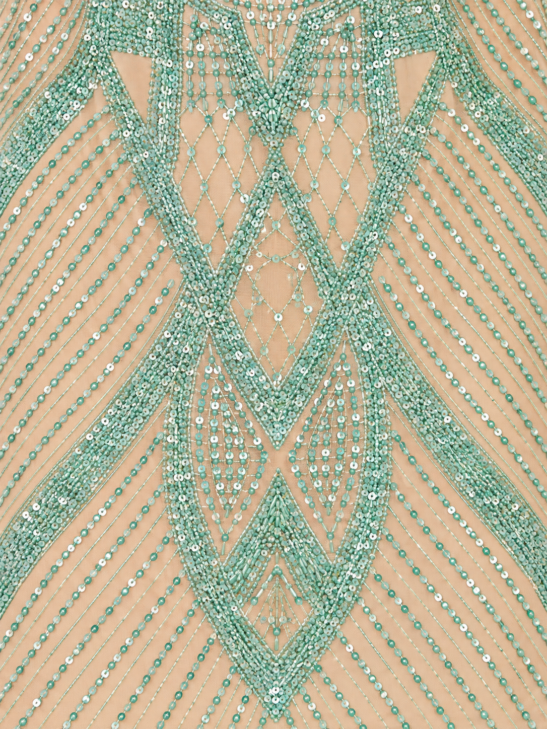 Long Sleeve Beaded Cocktail Dress | 29103