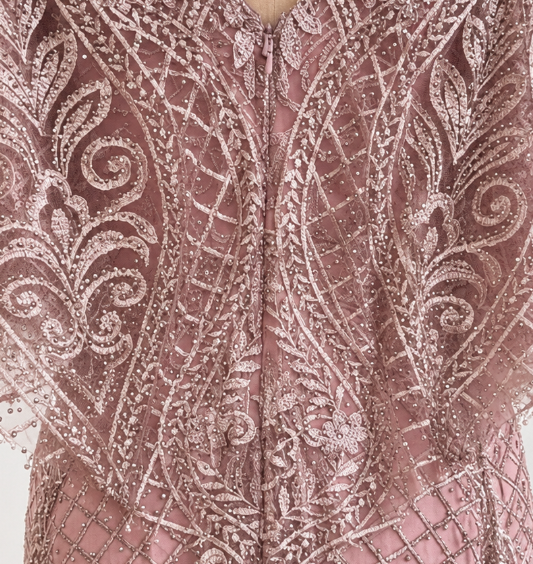Cape Sleeve Mermaid Gown | 29673