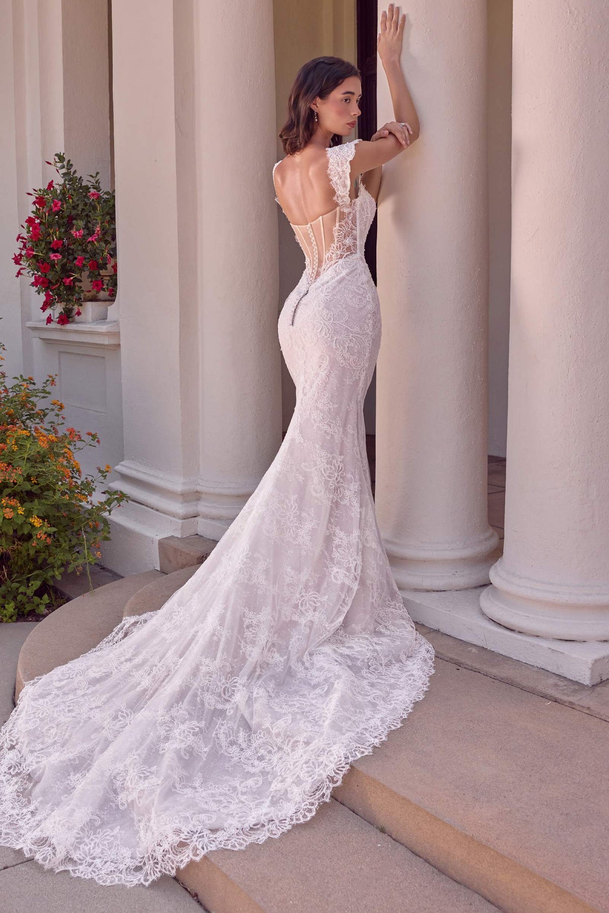 Andrea & Leo WL080 Fitted Lace Mermaid Bridal Gown