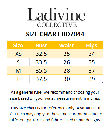 Ladivine BD7044 Long Fitted Satin Slip Gown