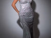 CD968 FITTED STRAPLESS BEADED GOWN