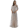 33277 - Cape sleeves lace column dress - SARAH FASHION