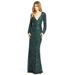 5451 SEQUINED SHEATH EVENING GOWN - SARAH FASHION
