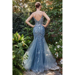 A1118 FITTED MERMAID GOWN - SARAH FASHION