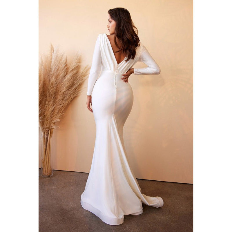 CD0169 STRETCH MERMAID WEDDING GOWN - SARAH FASHION