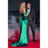 CD875 SOFT SATIN FITTED GOWN - SARAH FASHION