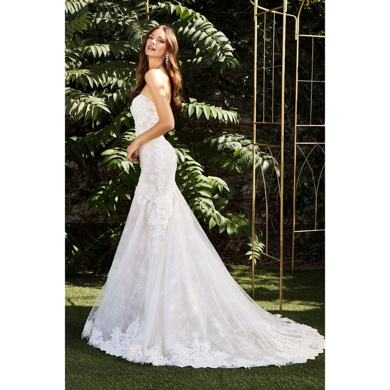 CD928 STRAPLESS WEDDING GOWN - SARAH FASHION