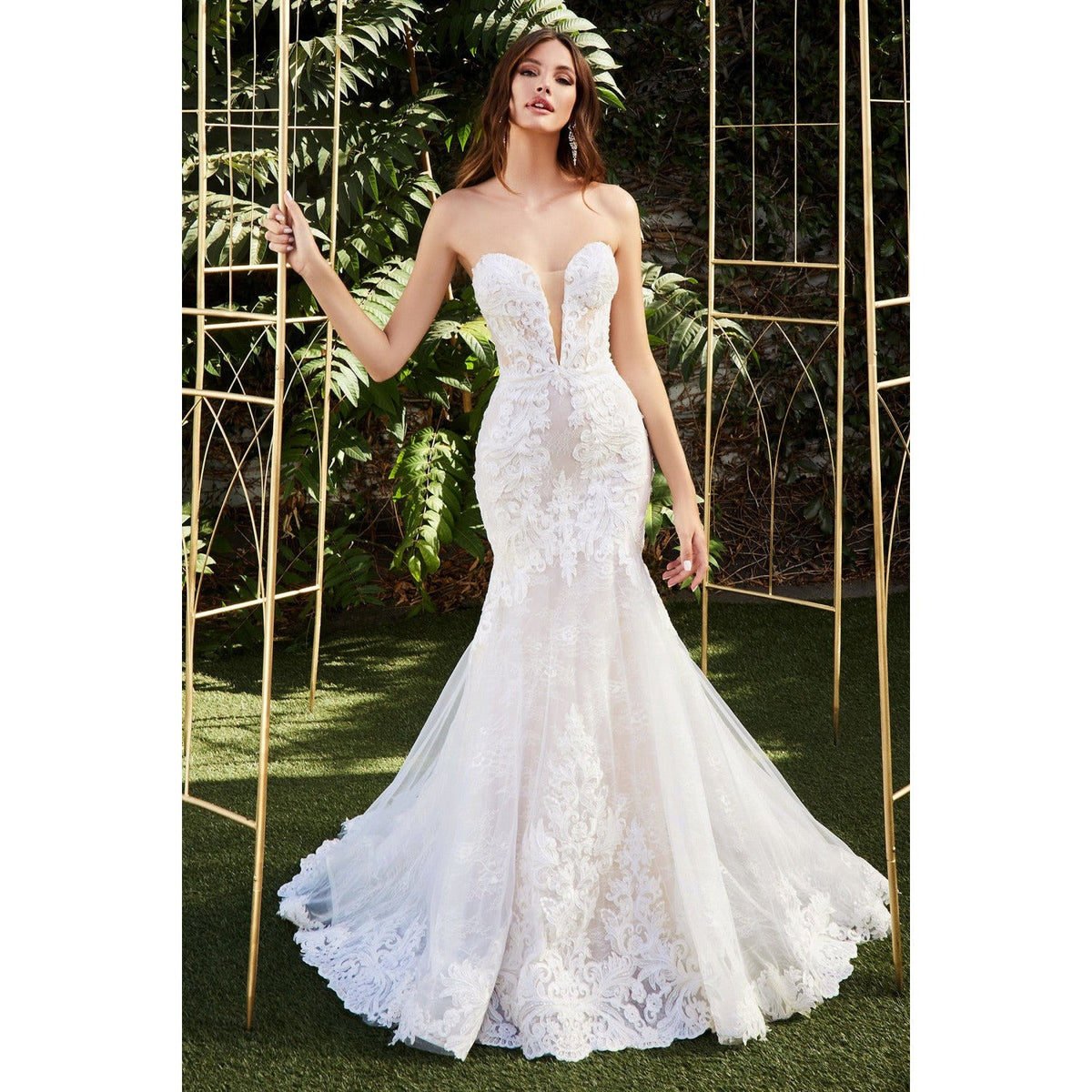 CD928 STRAPLESS WEDDING GOWN - SARAH FASHION