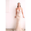 CD992 FITTED BEADED MERMIAD GOWN - SARAH FASHION