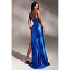CDS419 STRAPLESS CORSET GOWN WITH HOT STONES - SARAH FASHION