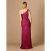 LARA 29283 - ONE-SHOULDER BEADED GOWN WITH SLIT - SARAH FASHION