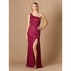 LARA 29283 - ONE-SHOULDER BEADED GOWN WITH SLIT - SARAH FASHION