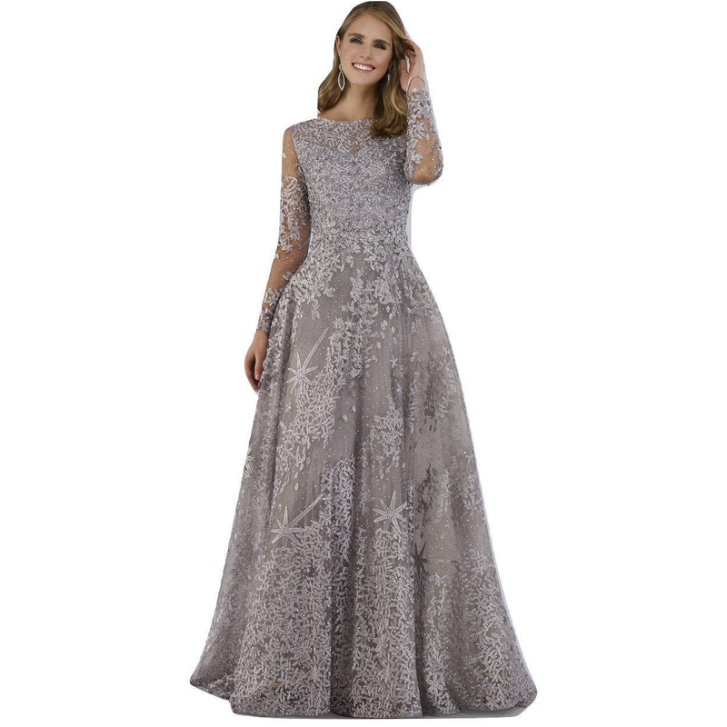 Lara 29759 - Long Sleeves Ballgown Fully Embellished - SARAH FASHION