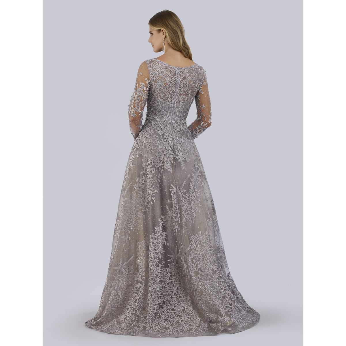 Lara 29759 - Long Sleeves Ballgown Fully Embellished - SARAH FASHION