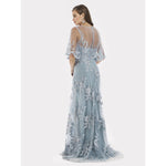 Lara 29772 - Cape Sleeves A-line lace Long Gown - SARAH FASHION