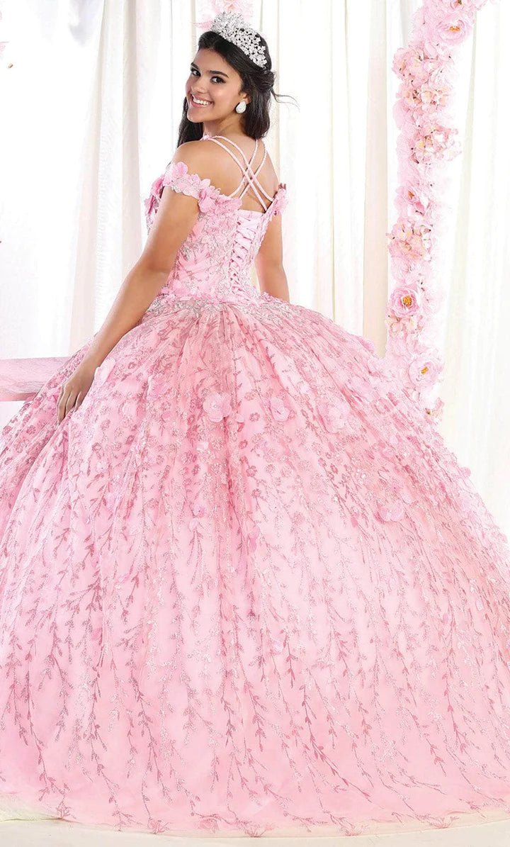 LK172 - Cold Shoulder Quinceanera Ballgown - SARAH FASHION