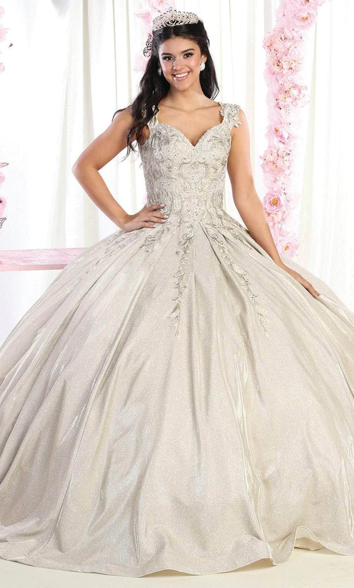 LK178 - Lace Detailed Quinceanera Ballgown - SARAH FASHION