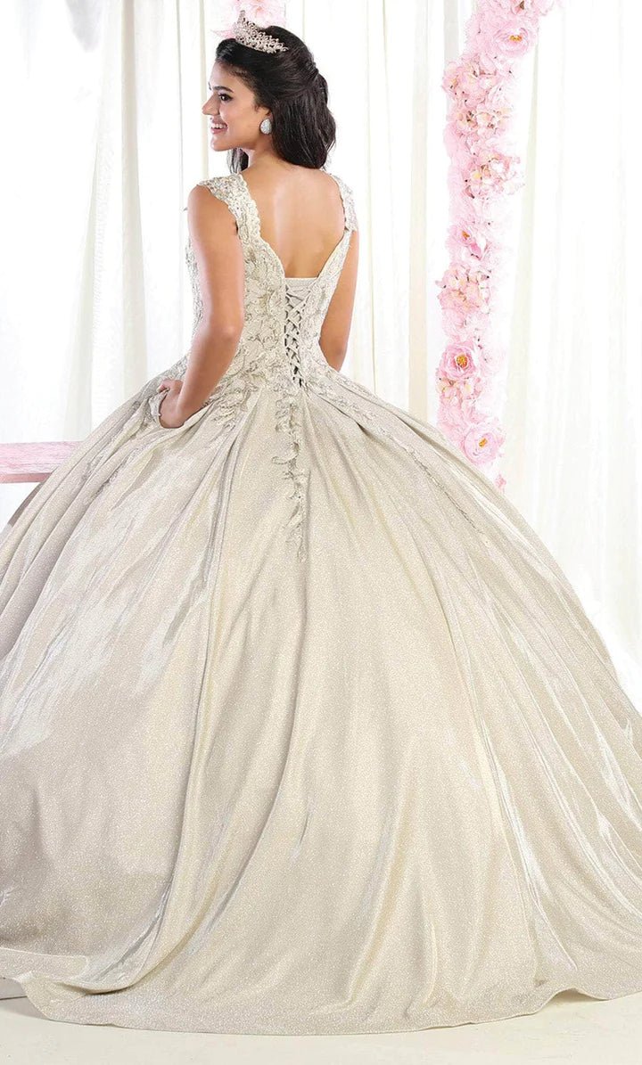 LK178 - Lace Detailed Quinceanera Ballgown - SARAH FASHION